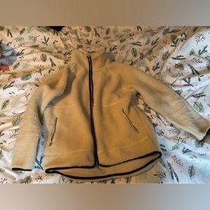 Of navy Sherpa zip up oversized